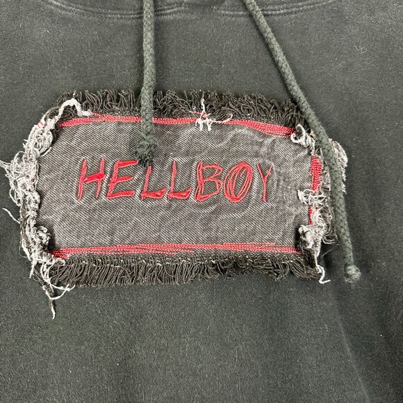 Lil Peep Hellboy x Toopoor Hoodie Size Medium Offical Merch Black - Picture 3 of 5